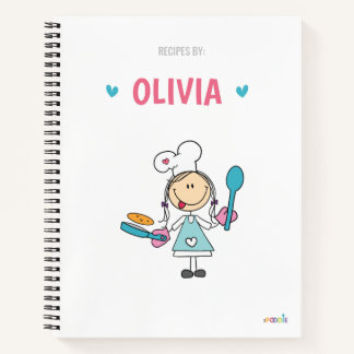 Personalized kids recipe book