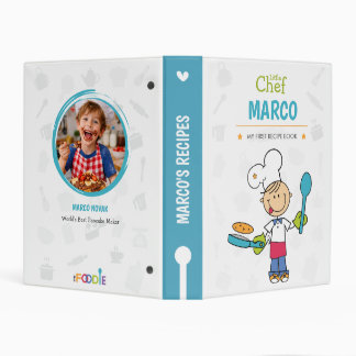 Personalized Kids Recipe Book Binder with Photo