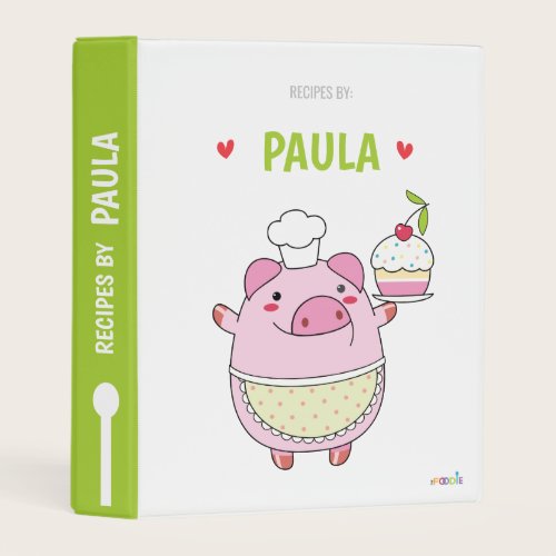 Personalized kids recipe book mini binder Personalized kids recipe book mini binder