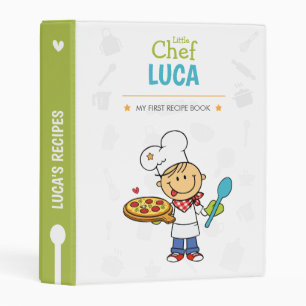 Personalized Kids Recipe Book Mini Binder