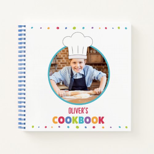 Personalized Kids Recipe Book Your Photo 
