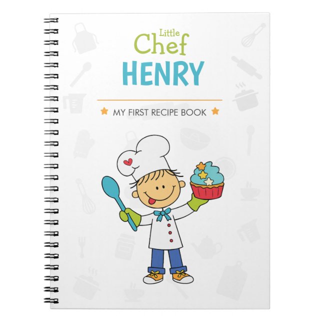 Personalized Kids Recipe Notebook (Front)