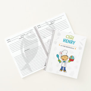 Personalized Kids Recipe Notebook