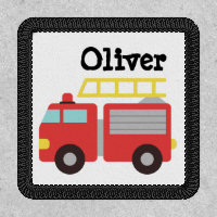 Personalized Kids Red Fire Truck