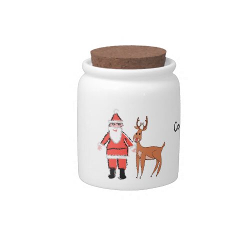 Personalized Kids Santa Claus Cookie Jar