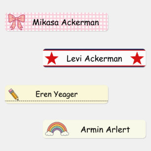 Personalized Kids School Name Kids' Labels