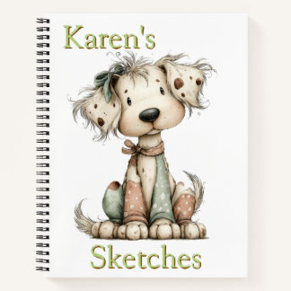 Personalized Kids Sketches  Notebook