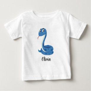 Personalized Kids Snakes Girls Baby T-Shirt