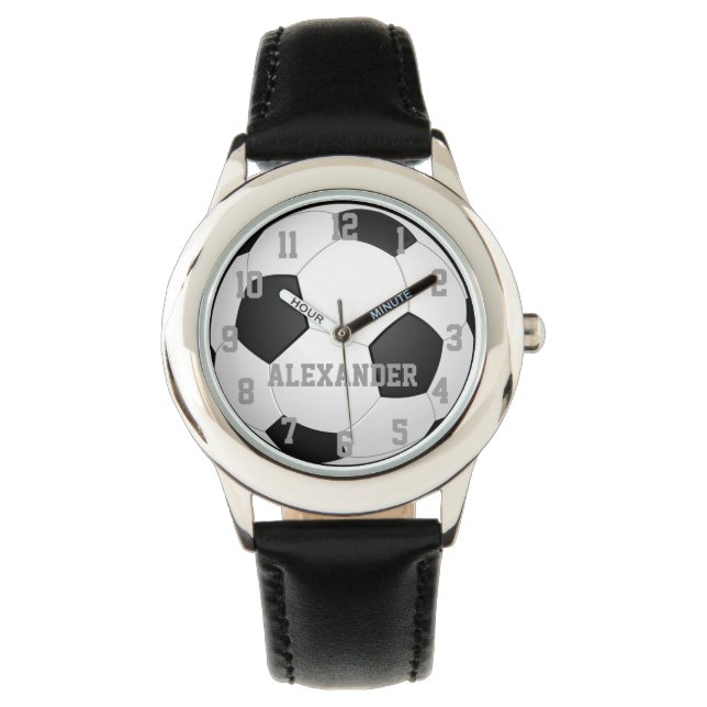Personalized Kids Soccer Ball Watch (Front)