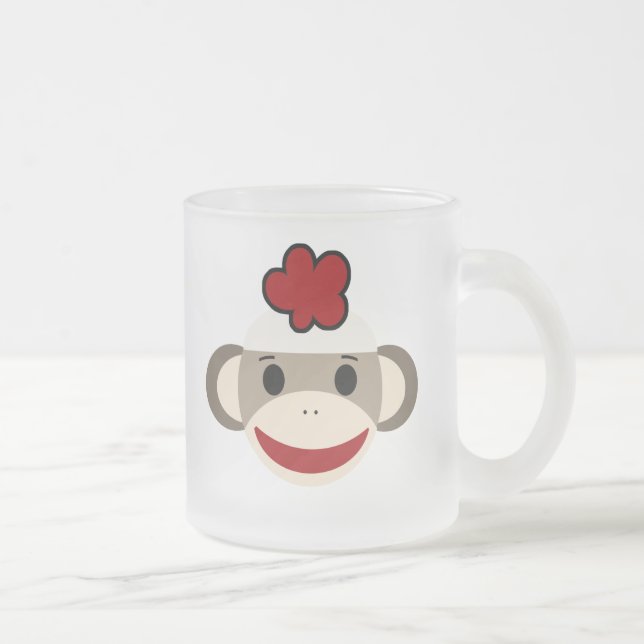 Personalized Kids Sock Monkey Mug (Right)