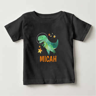 Personalized Kids Space Dinosaur Shirt