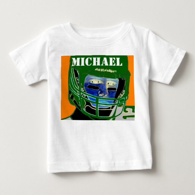 Personalized Kids Sports Baby Gift Tshirt (Front)