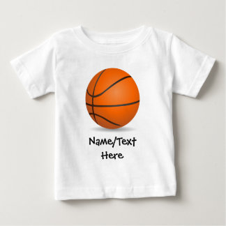 Personalized Kid's Sports Basketball Sunny Day Baby T-Shirt