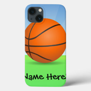 Personalized Kid's Sports Basketball Sunny Day iPhone 13 Case