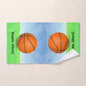 Personalized Kid's Sports Basketball Sunny Day Hand Towel (Hand Towel)
