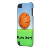 Personalized Kid's Sports Basketball Sunny Day iPod Touch (5th Generation) Cover (Back Left)