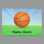 Personalized Kid's Sports Basketball Sunny Day Placemat