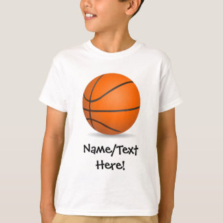 Personalized Kid's Sports Basketball Sunny Day T-Shirt