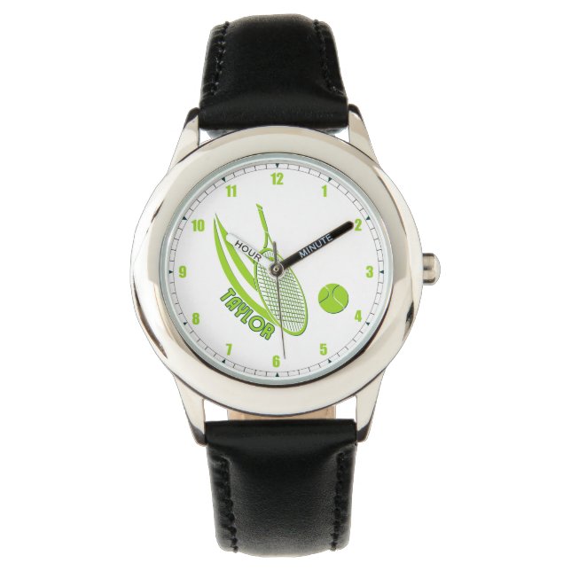 Personalized Kid's Sports With Name Tennis Watch (Front)