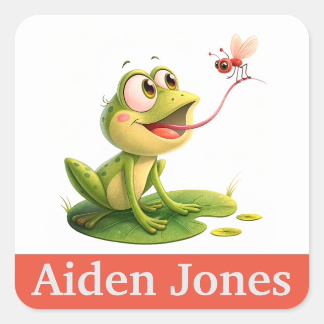 Personalized kids stickers colorful (Front)