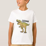 Personalized Kids T-REX Dinosaur Birthday T-Shirt<br><div class="desc">Funny T. rex dinosaur with your child's name. You can change the text. Great for kids birthdays!</div>
