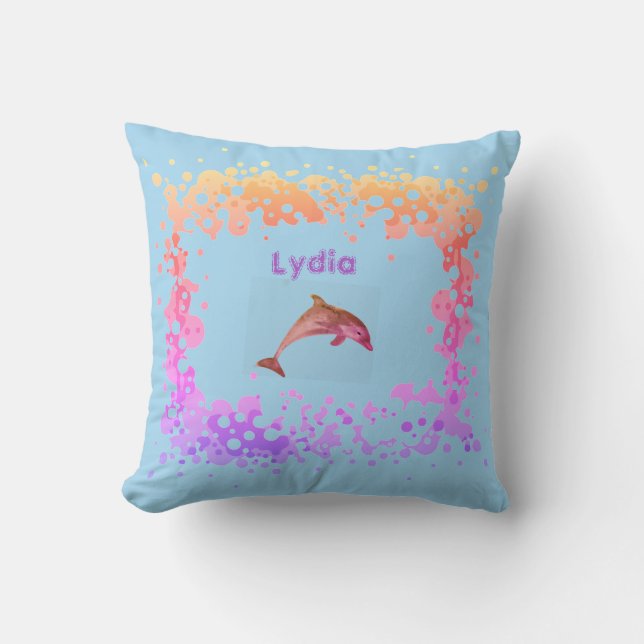 Personalized kids throw pillow (Front)