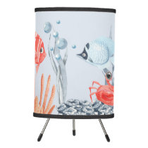 Personalized Kids Under The Sea Tripod Lamp