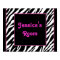 Personalized Kids Wall Decor - Zebra and Pink