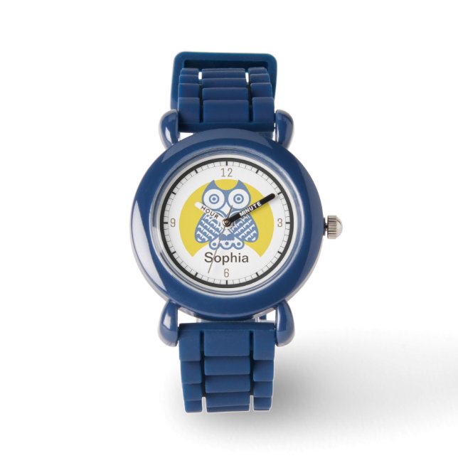 Personalized Kids Watch | Owl Theme (Front)