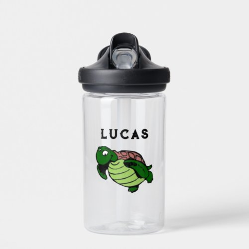 Personalized Kids Water Bottle WName _ Sea Turtle