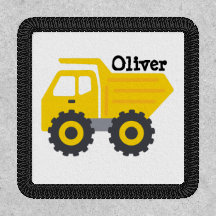 Personalized Kids Yellow Dump Truck