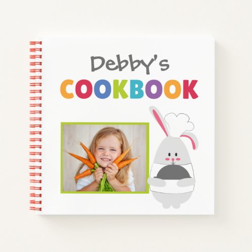 Personalized Kidss Memory Cookbook Add Photo No Notebook