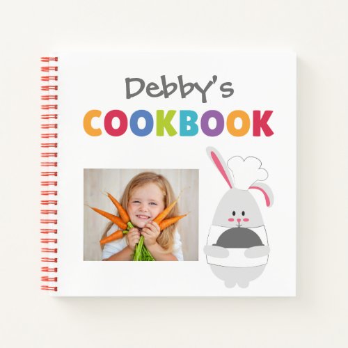 Personalized Kidss Memory Cookbook Add Photo No Notebook