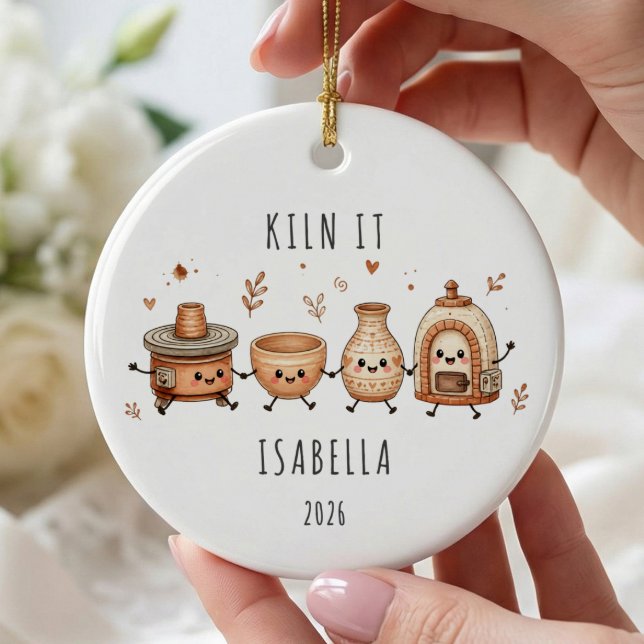 Personalized Kiln It Pottery Lover Ornament (Creator Uploaded)