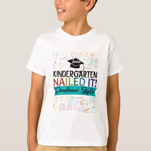 Personalized Kindergarten 2021 Pandemic Style  T_Shirt