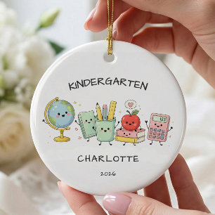 Personalized Kindergarten Ceramic Ornament