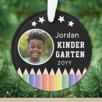 Personalized Kindergarten Colorful Photo Name