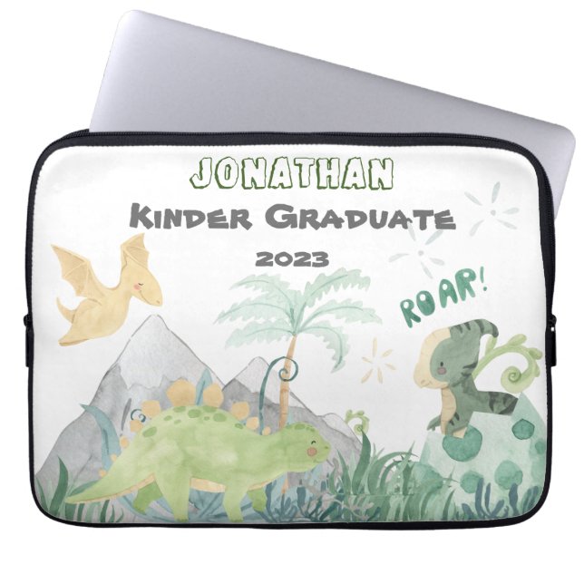 Personalized Kindergarten Graduate  Laptop Sleeve (Front)