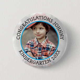 Personalized Kindergarten Graduate Photo Button