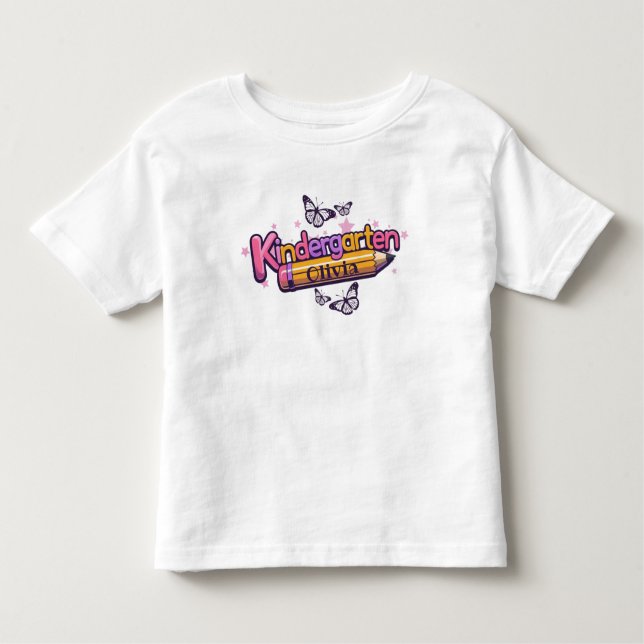 Personalized Kindergarten Graphic T-Shirt (Front)
