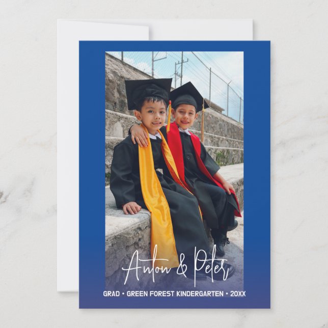 Personalized Kindergarten Kids Graduation Invitation (Front)