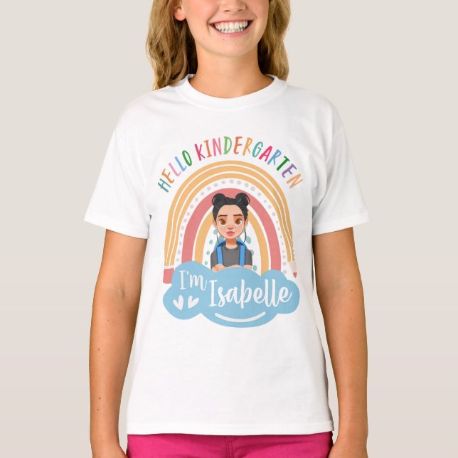 Personalized Kindergarten Shirt for Kids (Front)