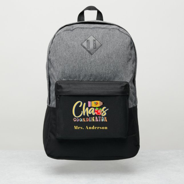 Personalized Kindergarten Teacher  Port Authority® Backpack (Front)