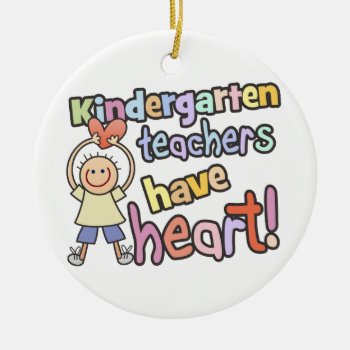 Personalized Kindergarten Teachers Ornament by teachertees at Zazzle