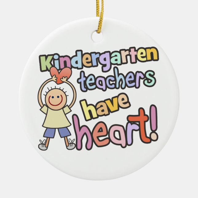Personalized Kindergarten Teachers Ornament (Front)