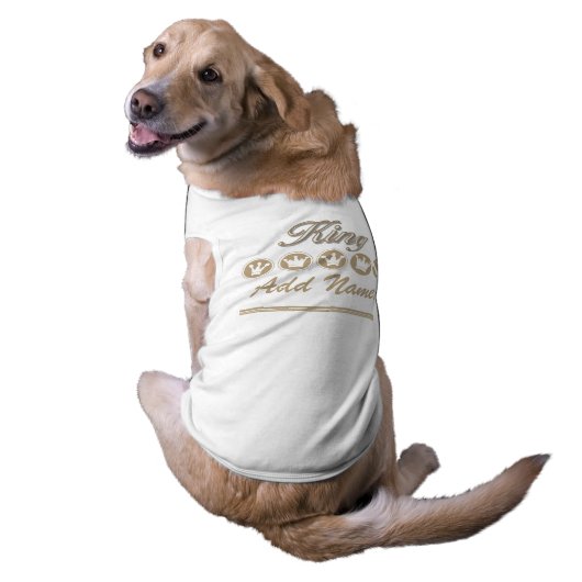 Personalized King Dog T-shirt (Back)