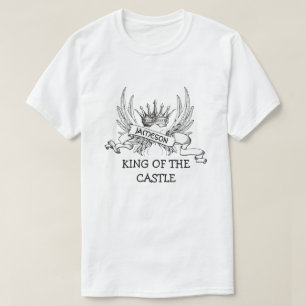 Personalized King Of The Castle Father's Day T-Shirt