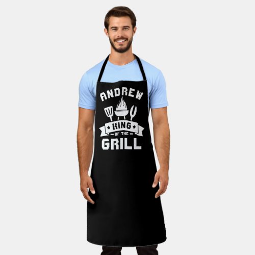 Personalized King of the Grill Apron