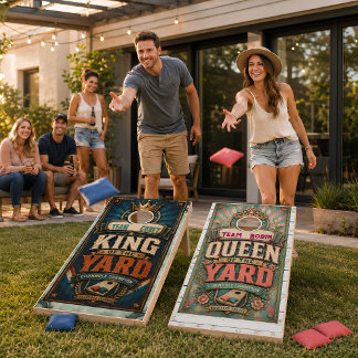 Personalized King & Queen Cornhole Set