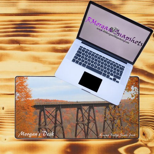 Personalized Kinzua Bridge State Park Train Bridge Desk Mat
